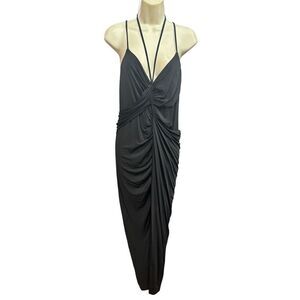 Jason Wu Collection MIDI Ruched Dress in Black NWT Size 10